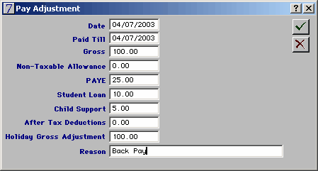 manual pay record